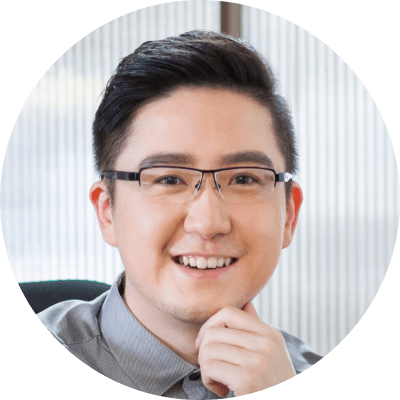Asian man with glasses, featured in a customer testimonial